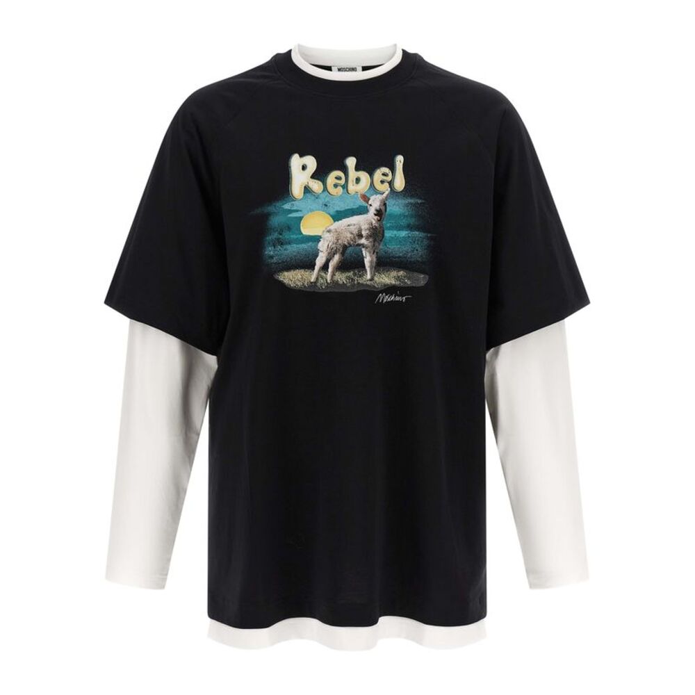 Moschino Multicolor Cotton Men's T-Shirt